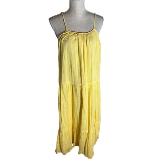 PQ SWIM Citrine Ramona Dress yellow maxi sundress XS/S - Picture 2 of 4